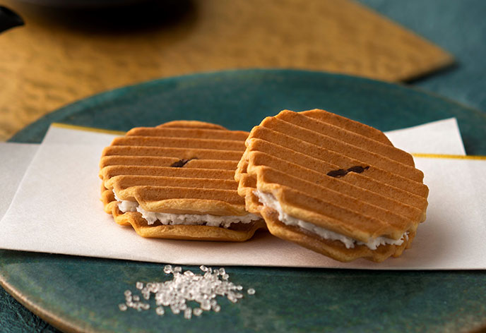 プレミアム千寿せんべい・姫千せんべい有機抹茶(鼓月)