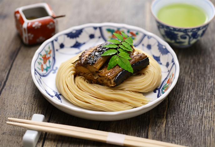 焼鯖そうめん