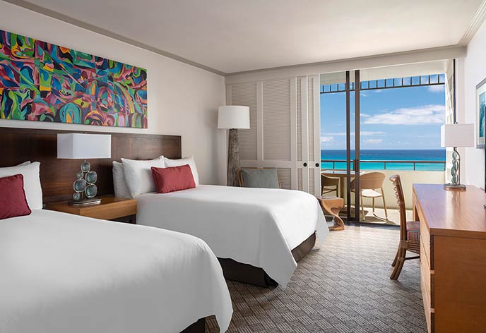 ザ・ロイヤルハワイアン・ラグジュアリーコレクションリゾート・ワイキキ　マイラニタワー8階以上オーシャンフロント　一例