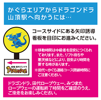 苗場スキー場ーかぐらスキー場　ドラゴンドラ