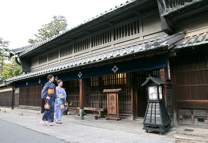 有松・鳴海の古い町並み（有松・鳴海絞会館）