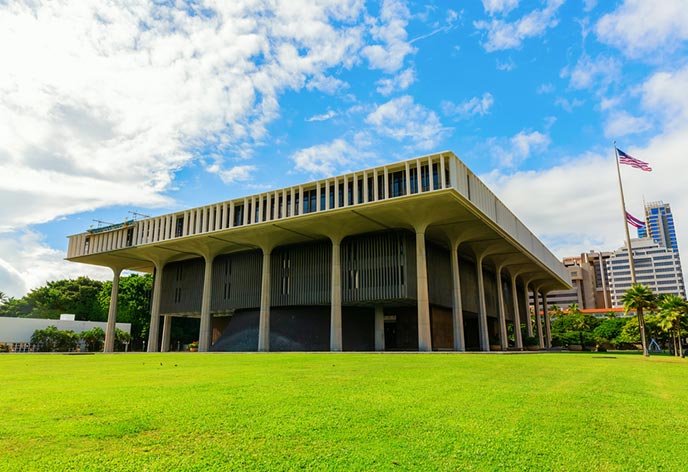 ハワイ州議会議事堂(オアフ島)