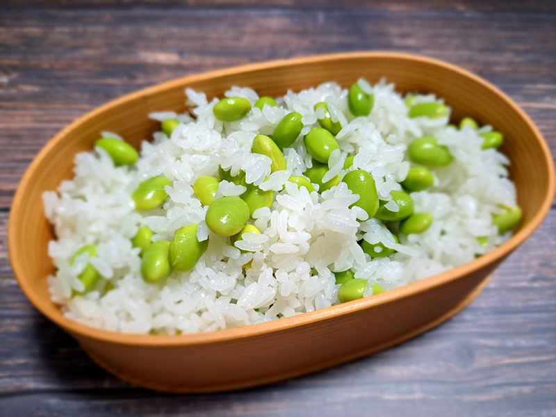 子ども体験プログラム　枝豆ごはん