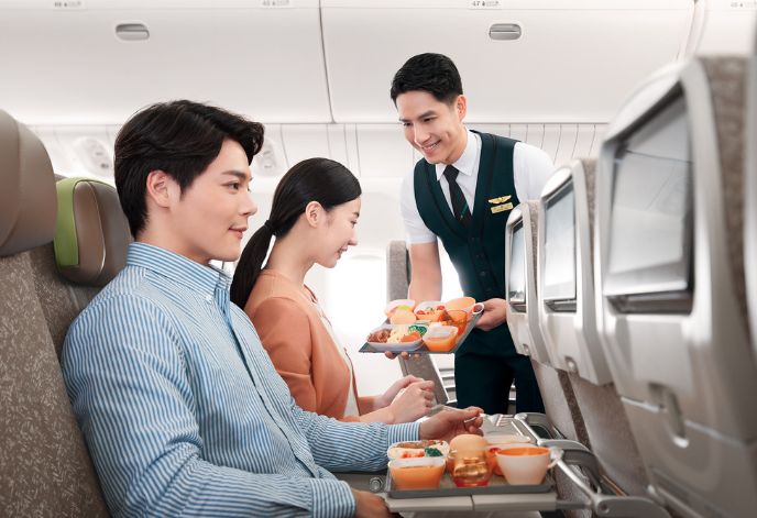 エバー航空機内食
