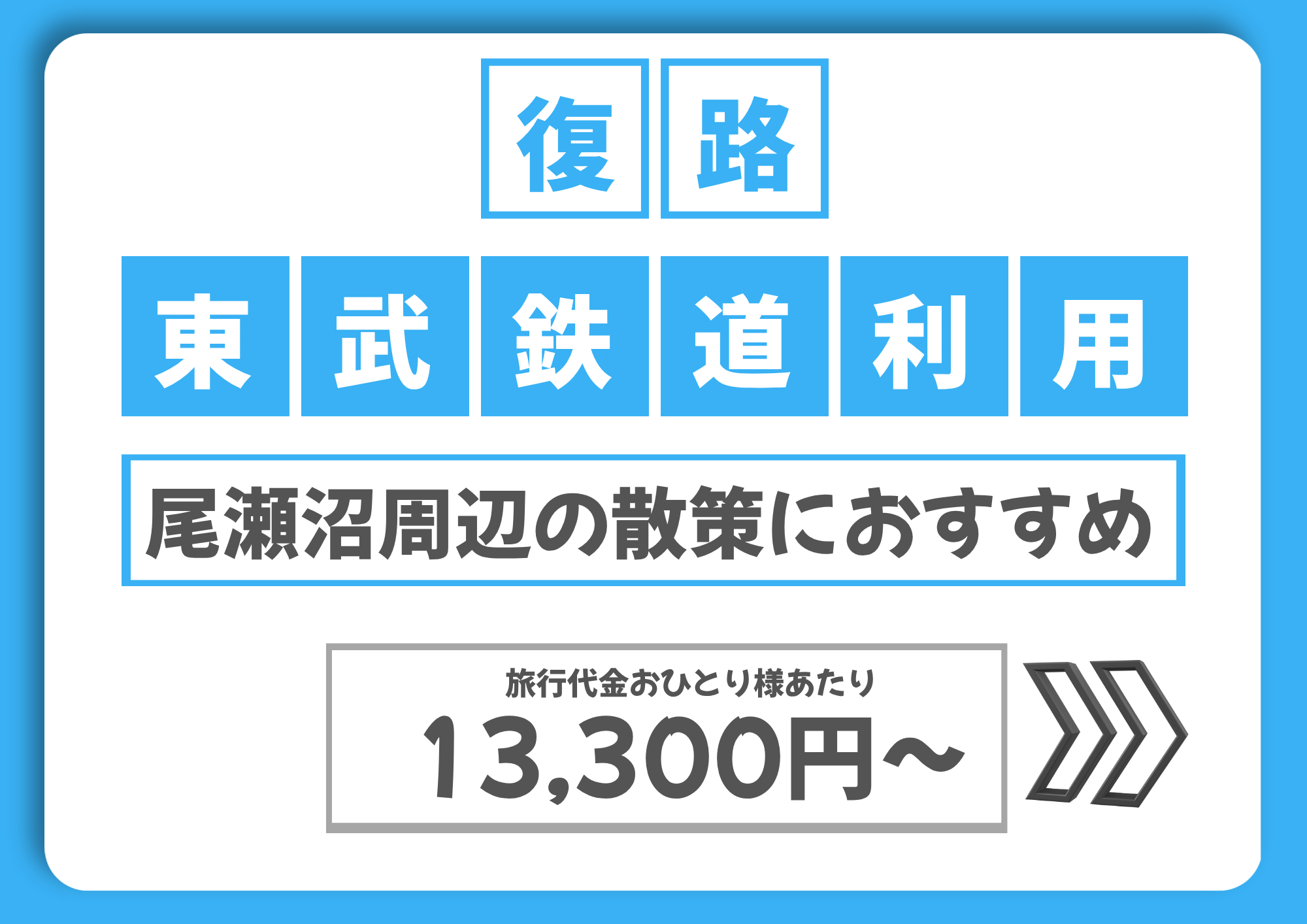 尾瀬夜行【復路】東武鉄道利用