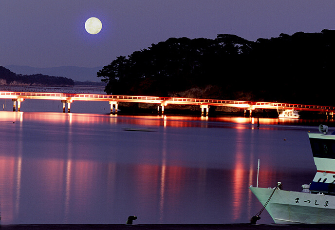 日本三景松島の見どころ　福浦橋
