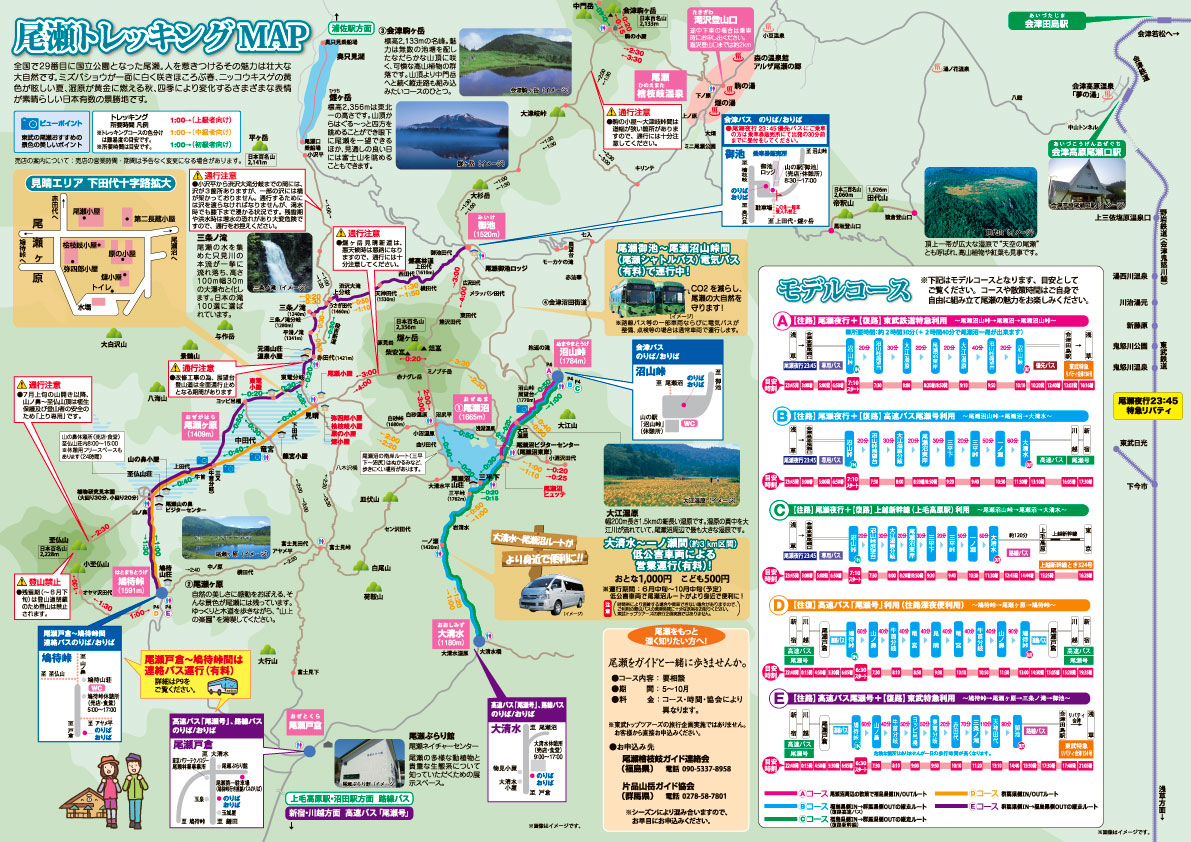 尾瀬トレッキングMAP
