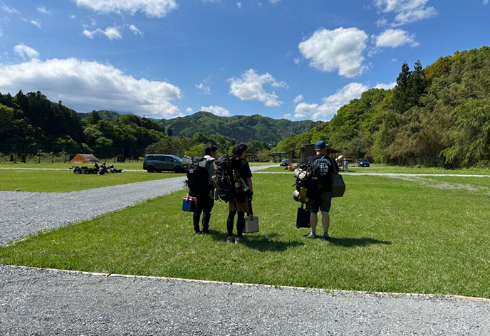 2024年5月に開業、自然に囲まれた新しいキャンプ場。