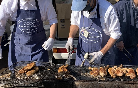 ワイナリーの屋台（メキシカンチキン） イメージ