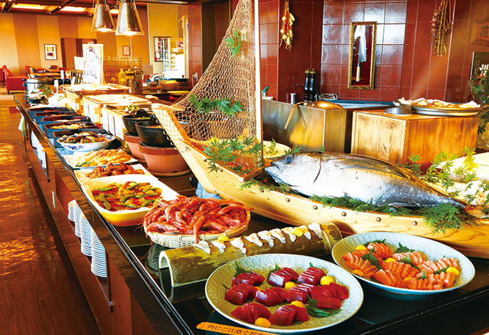 4/26～5/6、7/17～8/31泊は和洋バイキングタ食(イメージ)
