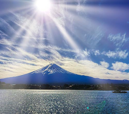 河口湖（富士山）