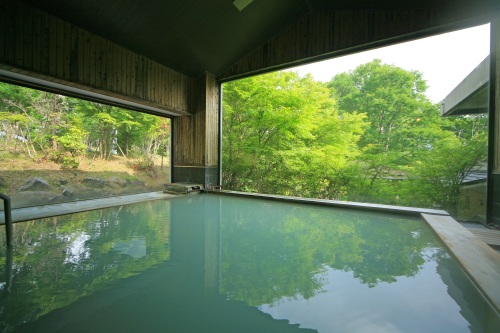 新宿発◆ＪＲ東武直通特急で行く日光★奥日光ホテル四季彩＜禁煙　露天風呂付和室＞夕食は和食会席◆大浴場で森に囲まれた乳白色にごり湯を堪能【夕朝食付】１～５名１室◇ＪＲきっぷ駅受取