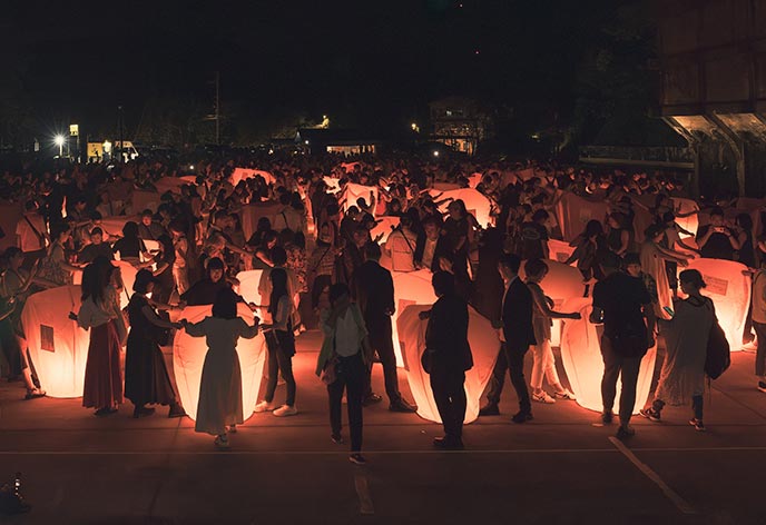 2024年合同天燈上げの様子