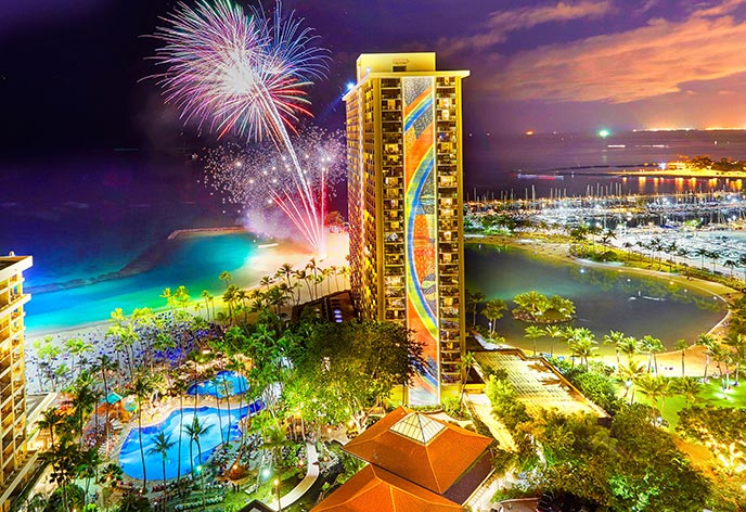 ヒルトン・ハワイアン・ビレッジ・ワイキキ・ビーチ・リゾート　ロケーション3