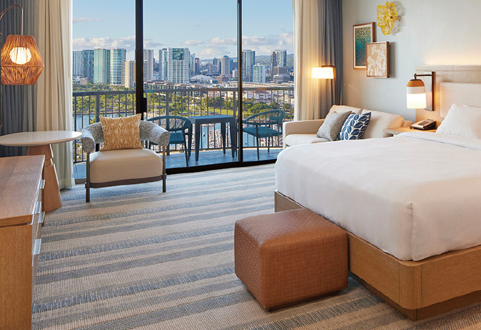 ヒルトン・ハワイアン・ビレッジ・ワイキキ・ビーチ・リゾート レインボータワーラグーンビュー