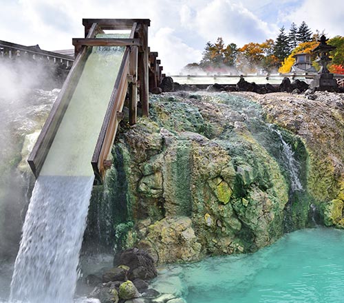 草津温泉湯畑
